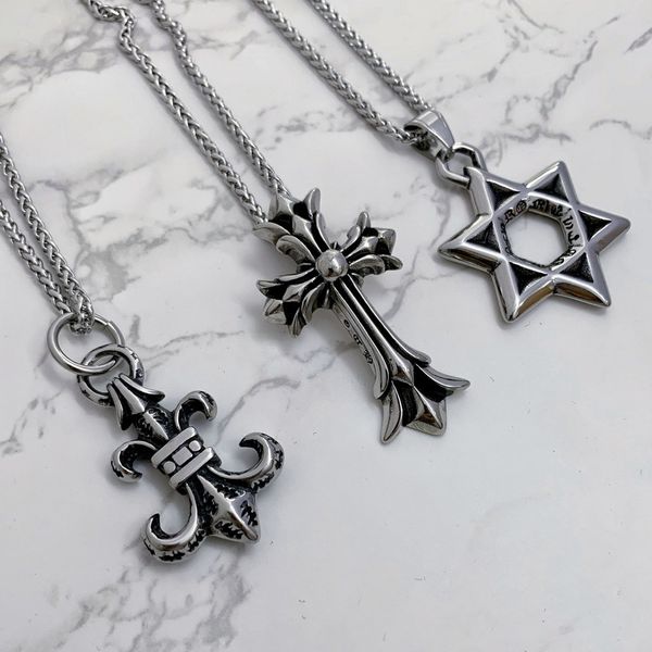 party favor chrome/hearts necklace cross children's military flower pendant croxin men's and women's couple necklace tre
party favor chrome/hearts necklace cross children's military flower pendant croxin men's and women's couple necklace tre
