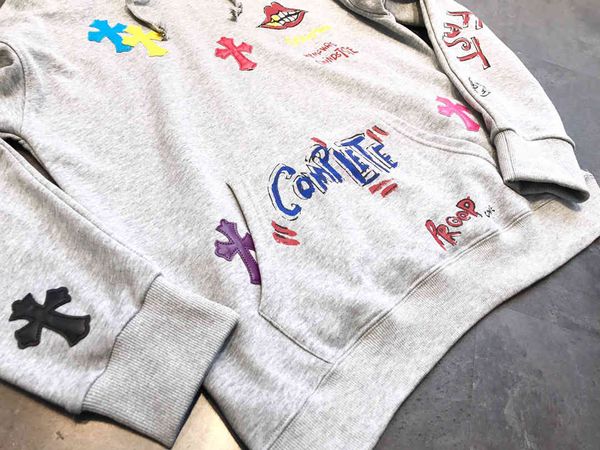 chrome/heartsbrand crosin sanskrit seven color pu leather chao embroidery graffiti cross couple litchi pattern hoodie, Black
chrome/heartsbrand crosin sanskrit seven color pu leather chao embroidery graffiti cross couple litchi pattern hoodie, Black