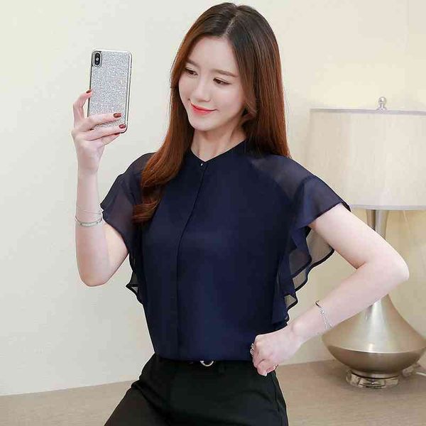 chiffon shirt women's short-sleeved summer ruffles temperament round neck casual bottoming blouses 866d 210420, White
chiffon shirt women's short-sleeved summer ruffles temperament round neck casual bottoming blouses 866d 210420, White