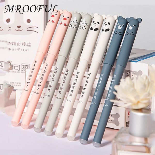gel pens 4pcs/set kawaii pig bear cat mouse erasable pen washable handle school office supplies stationery gift 0.35mm blue black ink
gel pens 4pcs/set kawaii pig bear cat mouse erasable pen washable handle school office supplies stationery gift 0.35mm blue black ink
