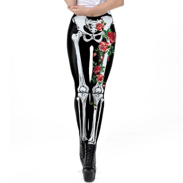 women's leggings halloween clothing european and american horror 3d skull printed performance wear, Black
women's leggings halloween clothing european and american horror 3d skull printed performance wear, Black