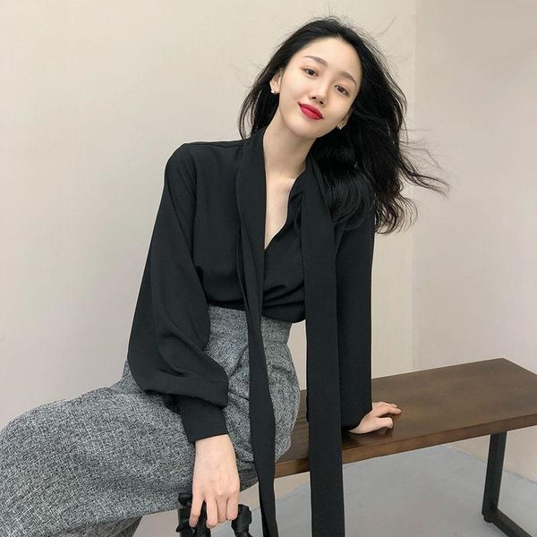 women's blouses & shirts women 2021 spring autumn fashion solid color loose female long sleeve lace-up ladies pullover v-neck v848, White
women's blouses & shirts women 2021 spring autumn fashion solid color loose female long sleeve lace-up ladies pullover v-neck v848, White