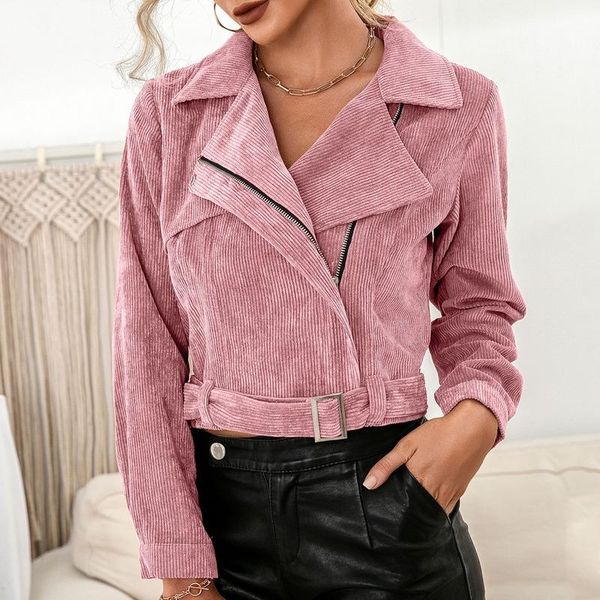 women's jackets street women's cropped notched long-sleeved corduroy autumn windproof slim fit short leather jacket bike motorcycle, Black;brown
women's jackets street women's cropped notched long-sleeved corduroy autumn windproof slim fit short leather jacket bike motorcycle, Black;brown