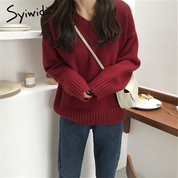 sweater women knitted ribbed v-neck female pullovers solid fashion korean autumn winter oversize 210607, White;black
sweater women knitted ribbed v-neck female pullovers solid fashion korean autumn winter oversize 210607, White;black