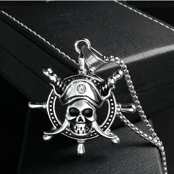 pendant necklaces necklace titanium skull skeleton ship rudder stainless steel for men, item no.: lp1565, Silver
pendant necklaces necklace titanium skull skeleton ship rudder stainless steel for men, item no.: lp1565, Silver
