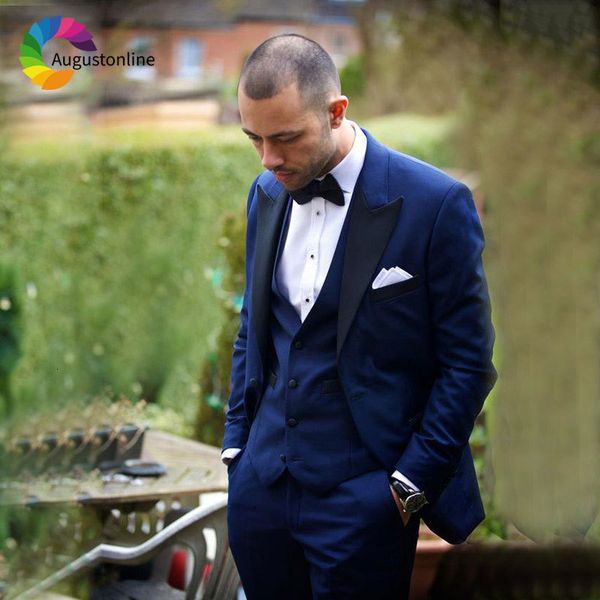 men's suits & blazers navy blue men wedding groom tuxedos black peaked lapel slim fit man 3piece jacket pants vest al63, White;black
men's suits & blazers navy blue men wedding groom tuxedos black peaked lapel slim fit man 3piece jacket pants vest al63, White;black