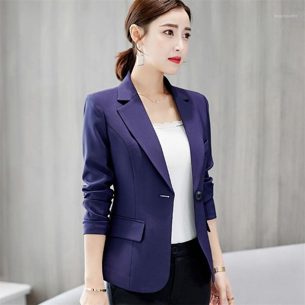 women's suits & blazers 2021 autumn winter fashion skilled temperament suit female casual slim elegant coat neck chic blazer, White;black
women's suits & blazers 2021 autumn winter fashion skilled temperament suit female casual slim elegant coat neck chic blazer, White;black