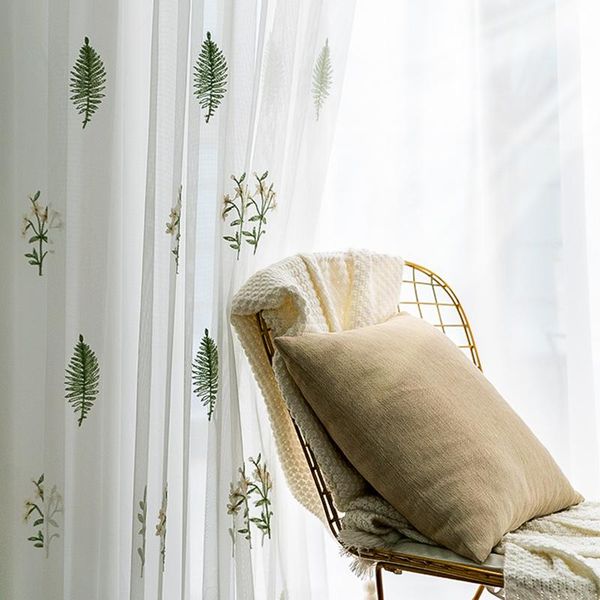 curtain & drapes nordic sheer curtains for living room bedroom white tulle leaves plants embroidered voile pastoral transparent gauze
curtain & drapes nordic sheer curtains for living room bedroom white tulle leaves plants embroidered voile pastoral transparent gauze