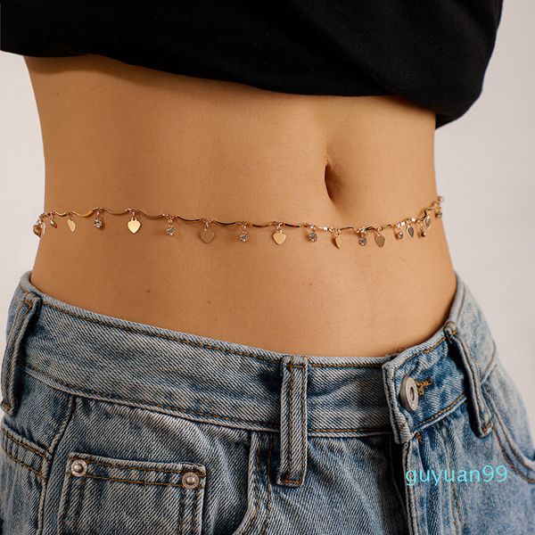 bohemian leaf diamond waist chain gold plated alloy made geometric circle love tassel water drop waist chain, Silver
bohemian leaf diamond waist chain gold plated alloy made geometric circle love tassel water drop waist chain, Silver