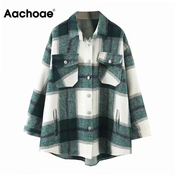 fashion women plaid jacket high street long sleeve pockets coat turn down collar ladies outerwear 210413, Black;brown
fashion women plaid jacket high street long sleeve pockets coat turn down collar ladies outerwear 210413, Black;brown