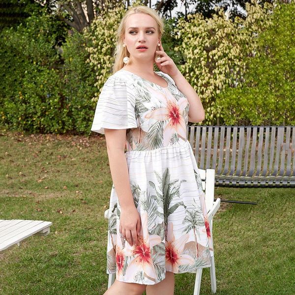 party dresses plus size summer woman dress flower print short sleeve loose o neck floral ladies clothes casual vestidos mujer verano, White;black
party dresses plus size summer woman dress flower print short sleeve loose o neck floral ladies clothes casual vestidos mujer verano, White;black