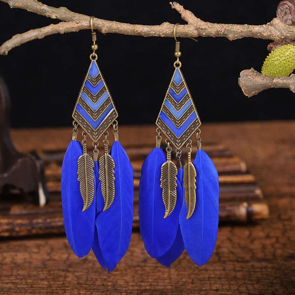daisy leaves diamond tassel feather women bohemian jewelry creative long earrings, Black
daisy leaves diamond tassel feather women bohemian jewelry creative long earrings, Black