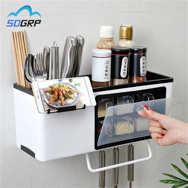 wall-mounted spice rack -grade material multi-function vanilla seasoning jar storage kitchen box & organization
wall-mounted spice rack -grade material multi-function vanilla seasoning jar storage kitchen box & organization