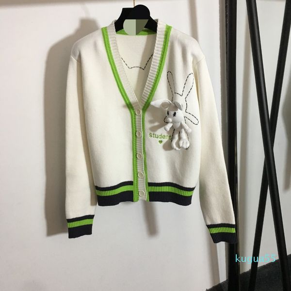 810 2021 autumn brand same style sweater cardigan prom sweater long sleeve v neck sweater faluolan, White;black
810 2021 autumn brand same style sweater cardigan prom sweater long sleeve v neck sweater faluolan, White;black