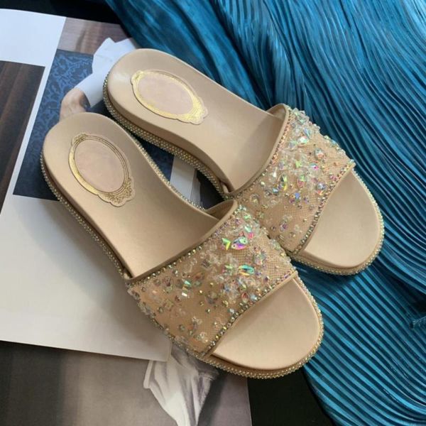 slippers summer shoes women leisure silk crystal flats genuine cow leather zapatos de mujer, Black
slippers summer shoes women leisure silk crystal flats genuine cow leather zapatos de mujer, Black