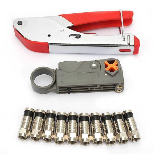 professional hand tool sets cable crimper steel coaxial stripper for wire stripping crimping
professional hand tool sets cable crimper steel coaxial stripper for wire stripping crimping