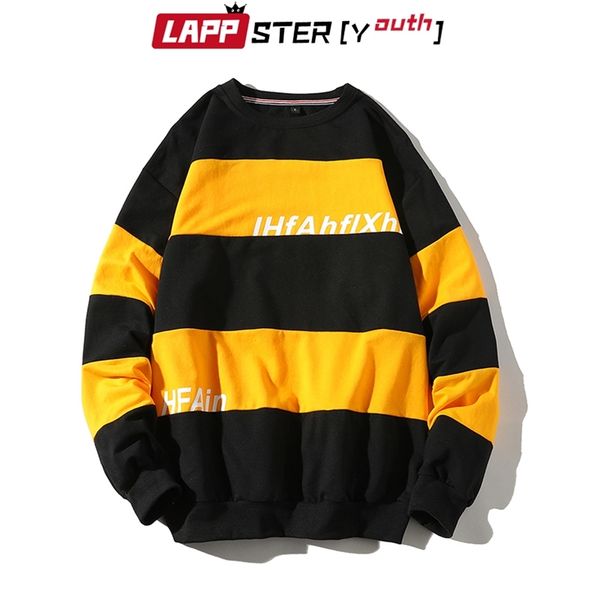 men striped sweatshirts harajuku korean pullover mens japanese streetwear hoodies male hip hop clothes 210420, Black
men striped sweatshirts harajuku korean pullover mens japanese streetwear hoodies male hip hop clothes 210420, Black