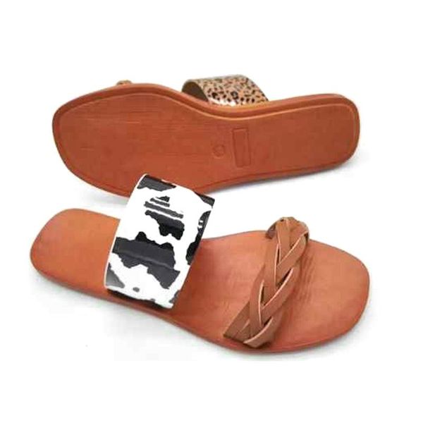 fashion leopard slippers for women summer cow flat comfort home indoor slides beach sandals, Black
fashion leopard slippers for women summer cow flat comfort home indoor slides beach sandals, Black