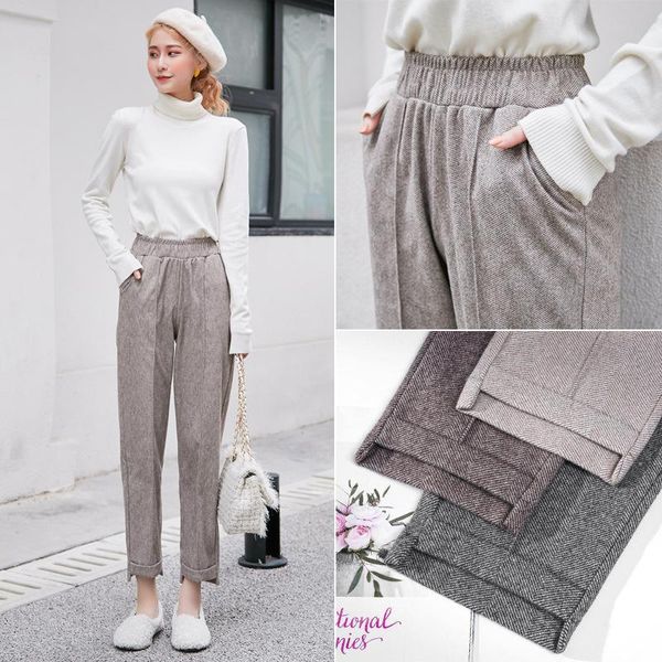 women's pants & capris spring autumn woman sweatpants female woolen wide leg ladies swearshirt casual loose warm pant elegant streetwea, Black;white
women's pants & capris spring autumn woman sweatpants female woolen wide leg ladies swearshirt casual loose warm pant elegant streetwea, Black;white