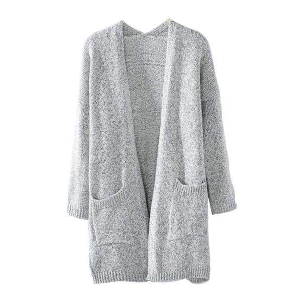 women's sweaters 2021 spring and autumn fashion long-sleeved loose knit cardigan sweater, White;black
women's sweaters 2021 spring and autumn fashion long-sleeved loose knit cardigan sweater, White;black