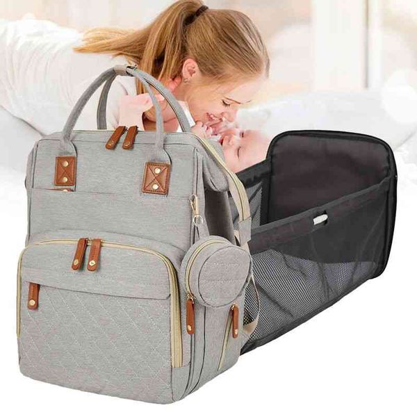 folding crib mommy bag double shoulder multifunctional rechargeable usb leather pull head waterproof embroidered thread mother baby backpack, Blue;pink
folding crib mommy bag double shoulder multifunctional rechargeable usb leather pull head waterproof embroidered thread mother baby backpack, Blue;pink