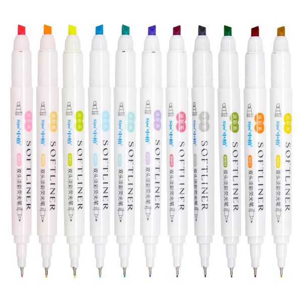 5colors/ set double head highlighters pen cute art mark for kids graffiti painting stationery school supplies, Black;red
5colors/ set double head highlighters pen cute art mark for kids graffiti painting stationery school supplies, Black;red