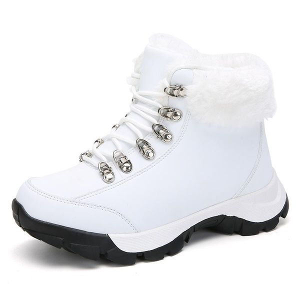 boots winter women warm snow wanterproof ankle booties woman white shoes for platform, Black
boots winter women warm snow wanterproof ankle booties woman white shoes for platform, Black