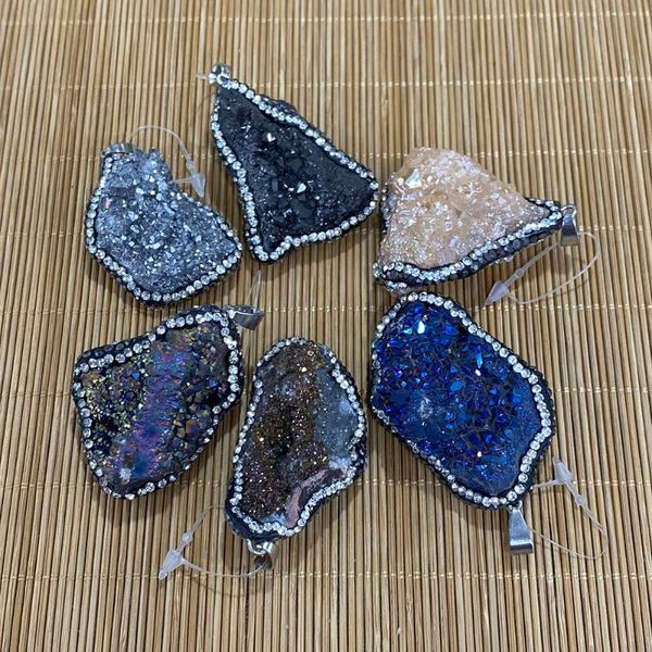 charms 1pcs natural crystal pendant irregular shape aura gem charming exquisite jewelry making diy necklace earring accessories, Bronze;silver
charms 1pcs natural crystal pendant irregular shape aura gem charming exquisite jewelry making diy necklace earring accessories, Bronze;silver