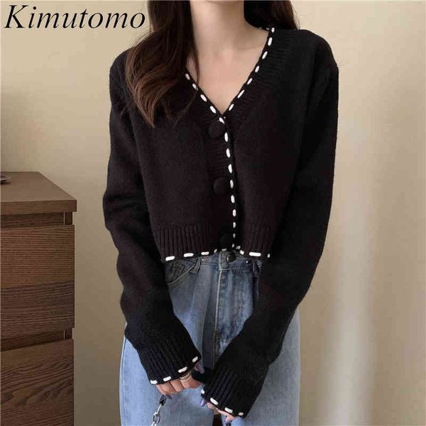 kimutomo casual v-neck short knitted cardigans women korea chic v-neck single breasted sweater female long sleeve outwear 210521, White
kimutomo casual v-neck short knitted cardigans women korea chic v-neck single breasted sweater female long sleeve outwear 210521, White