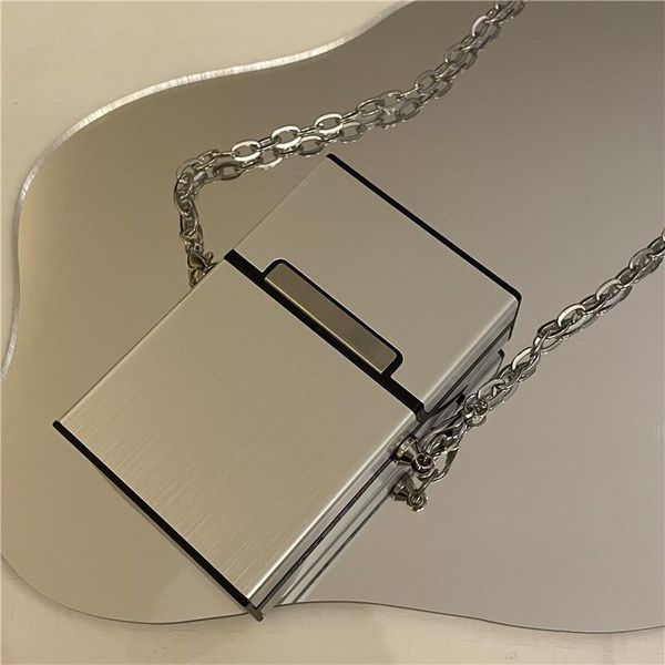 waist bags mini messenger small square bag card women's versatile metal cigarette case silver chain accessories
waist bags mini messenger small square bag card women's versatile metal cigarette case silver chain accessories