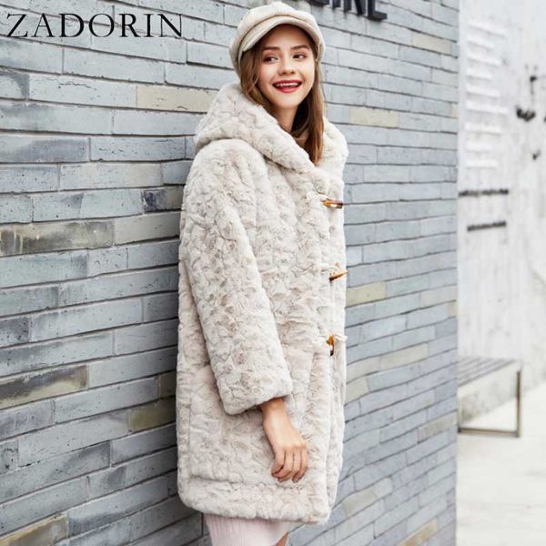women's fur & faux zadorin 2021 pink furry jacket women long thick warm hooded coat winter oversized jackets, Black
women's fur & faux zadorin 2021 pink furry jacket women long thick warm hooded coat winter oversized jackets, Black