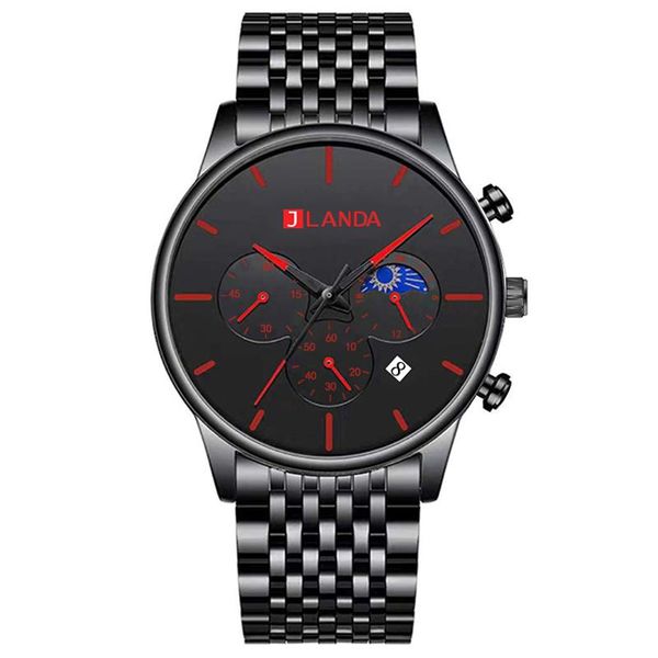 wristwatches jlanda male watches sport casual chronograph quartz movement business mens luxury clock steel strap men watch j6512, Slivery;brown
wristwatches jlanda male watches sport casual chronograph quartz movement business mens luxury clock steel strap men watch j6512, Slivery;brown