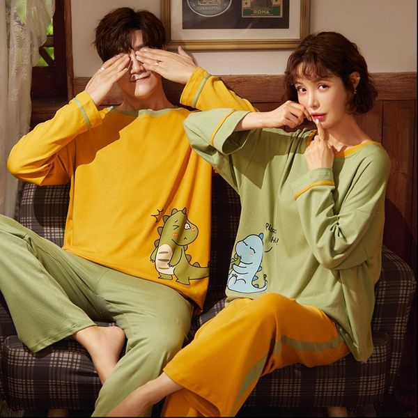 kawaii green little dinosaur women sleepwear couple pajamas set loose cotton nightwear summer mujer casual home suit sweet for, Black;red
kawaii green little dinosaur women sleepwear couple pajamas set loose cotton nightwear summer mujer casual home suit sweet for, Black;red