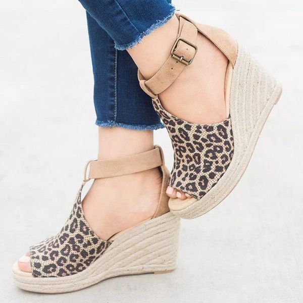 dress shoes 2021 ins leopard platform sandals women high wedges elegant summer woman, Black
dress shoes 2021 ins leopard platform sandals women high wedges elegant summer woman, Black