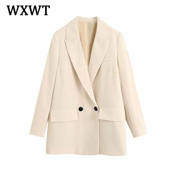 elegant double breasted blazer women long sleeve office wear blazers coat solid notched loose jacket 2021 bb1126 women's suits &, White;black
elegant double breasted blazer women long sleeve office wear blazers coat solid notched loose jacket 2021 bb1126 women's suits &, White;black