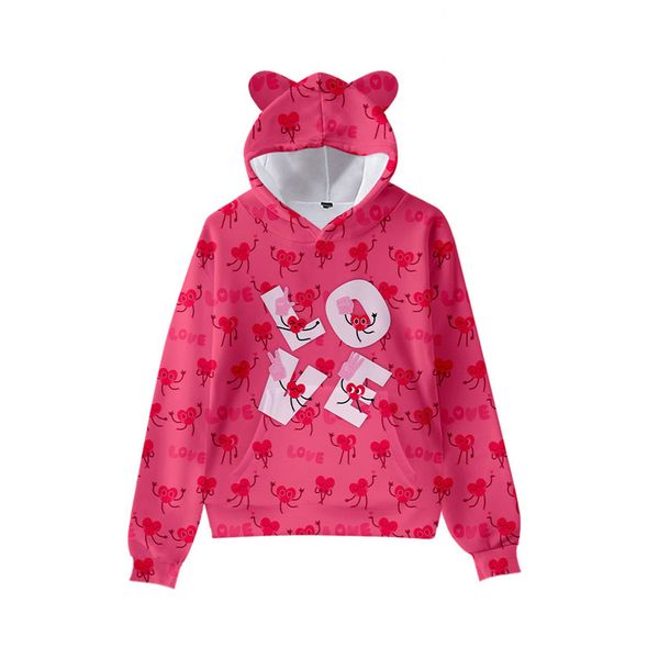 LOVE printing cute boy girl clothes hooded 3D printing hooded sweater tops autumn early winter ears hooded pullover, Black
LOVE printing cute boy girl clothes hooded 3D printing hooded sweater tops autumn early winter ears hooded pullover, Black