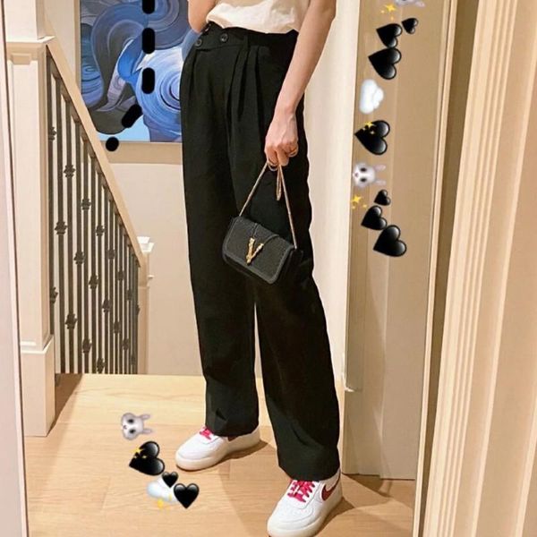 high waist womens wide-leg pants dislocation button asymmetric fashion lady straight casual trousers women's & capris, Black;white
high waist womens wide-leg pants dislocation button asymmetric fashion lady straight casual trousers women's & capris, Black;white