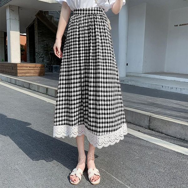 skirts casual ruffle womens high waist plaid slim skirt women summer vintage female lace stitching sweet midi streetwear, Black
skirts casual ruffle womens high waist plaid slim skirt women summer vintage female lace stitching sweet midi streetwear, Black