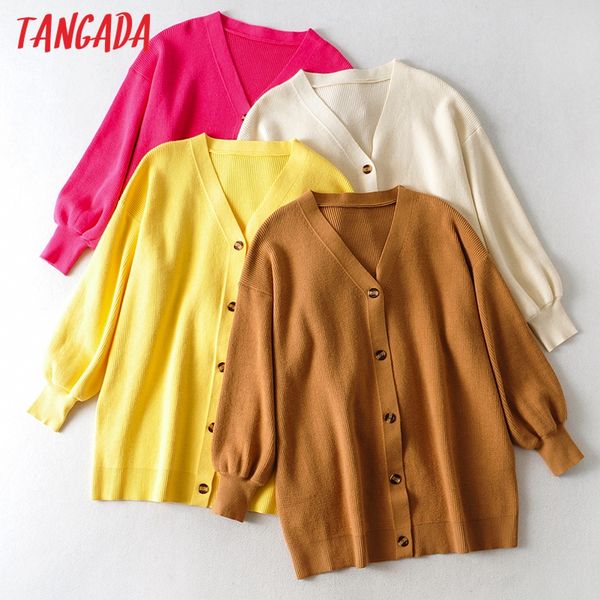 tangada women oversized thick loose knitted cardigan sweater vintage long sleeve button-up female outerwear chic ai01, Black
tangada women oversized thick loose knitted cardigan sweater vintage long sleeve button-up female outerwear chic ai01, Black
