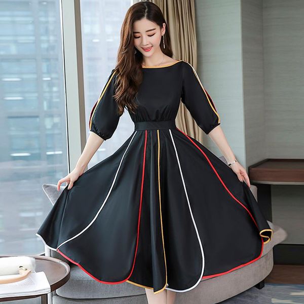 casual dresses women's clothing 2021 summer fashion o-neck patchwork chiffon dress lantern three-quarater sleeves a-line female, Black;gray
casual dresses women's clothing 2021 summer fashion o-neck patchwork chiffon dress lantern three-quarater sleeves a-line female, Black;gray