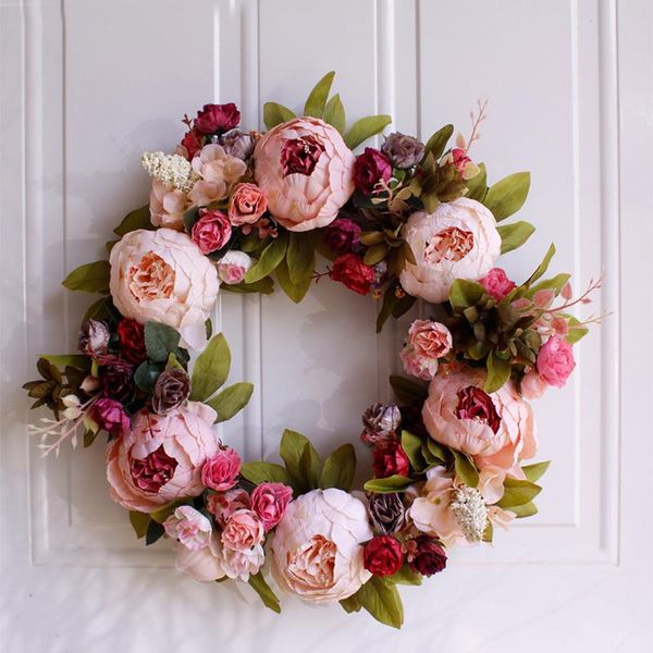 decorative flowers & wreaths european style peony wreath vintage door hanging decocr fake wall decoration craft wedding gift festivel suppli
decorative flowers & wreaths european style peony wreath vintage door hanging decocr fake wall decoration craft wedding gift festivel suppli