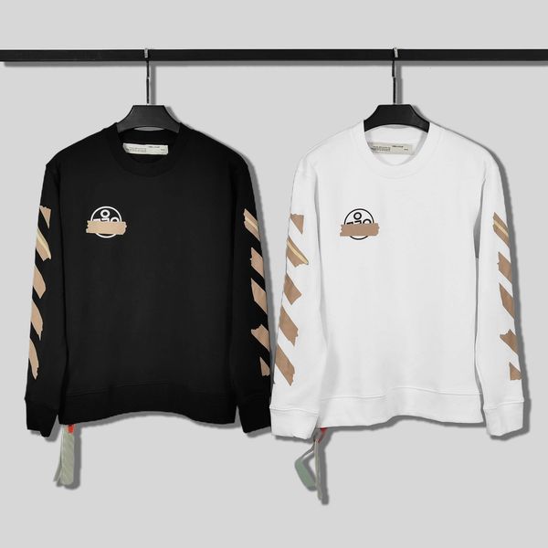 new autumn 2021 and winter off round badge ow arrow rubber strip loose men's women's neck sweater, Black
new autumn 2021 and winter off round badge ow arrow rubber strip loose men's women's neck sweater, Black
