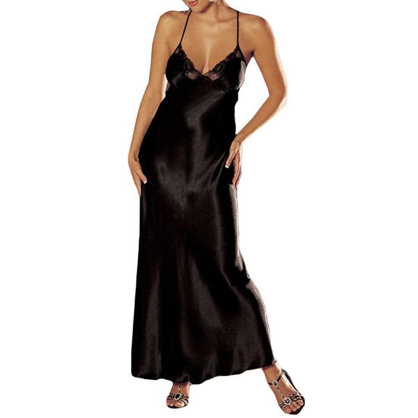 Sexy Nightdress Long Flare Sleeve Women Sleepwear Casual Nightgown Slip Dress Lace Homewear Bathwear Sleepingwear Silk W, Black;red
Sexy Nightdress Long Flare Sleeve Women Sleepwear Casual Nightgown Slip Dress Lace Homewear Bathwear Sleepingwear Silk W, Black;red