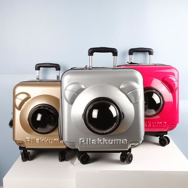 bear head trolley backpack pet portable travel space cat bag
bear head trolley backpack pet portable travel space cat bag