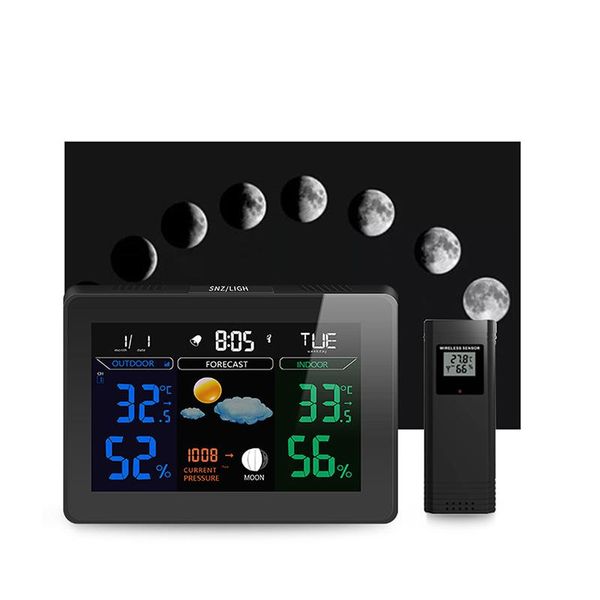 desk & table clocks wireless weather forecast clock home decor creative with time/date/temperature/huidity/weather display
desk & table clocks wireless weather forecast clock home decor creative with time/date/temperature/huidity/weather display