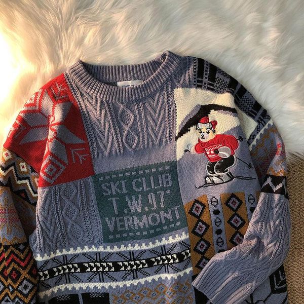 men's vests 2021 christmas hong kong style retro bear sweater thickened lazy wind loose autumn and winter lovers' fashion 2xl, Black;white
men's vests 2021 christmas hong kong style retro bear sweater thickened lazy wind loose autumn and winter lovers' fashion 2xl, Black;white