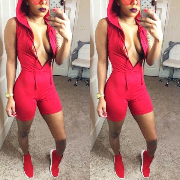 women's jumpsuits & rompers piece suits shorts womens sports solid candy color summer hooded v neck romper ppkz, Black;white
women's jumpsuits & rompers piece suits shorts womens sports solid candy color summer hooded v neck romper ppkz, Black;white