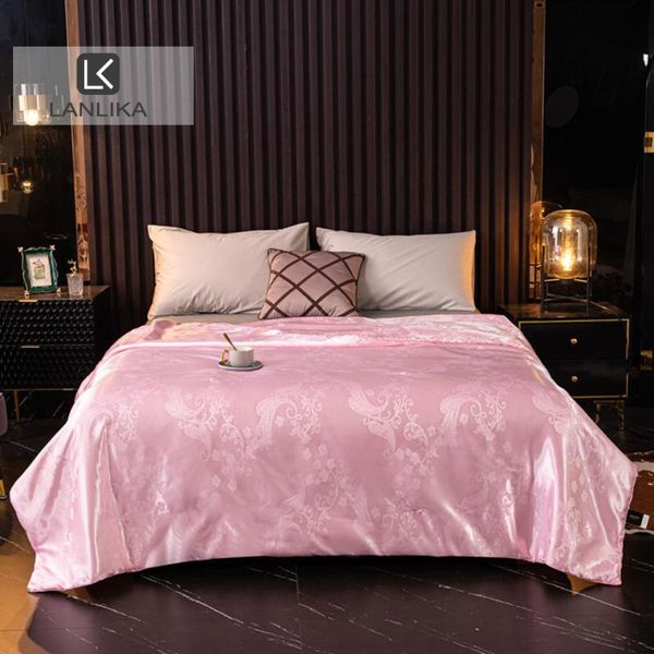 comforters & sets lanlika jacquard women pink 100% natural long silk quilt duvet filling queen king summer winter for beauty sleep
comforters & sets lanlika jacquard women pink 100% natural long silk quilt duvet filling queen king summer winter for beauty sleep