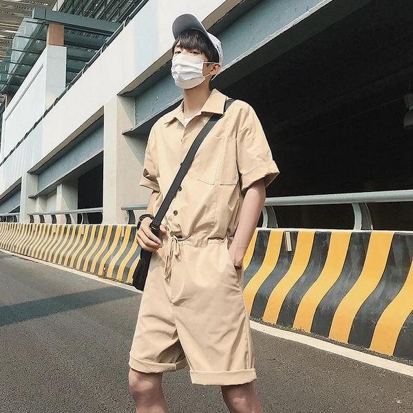 summe short jumpsuit mens sleeve hip hop personality streetwear youth casual tooling loose one piece overalls men's shorts, White;black
summe short jumpsuit mens sleeve hip hop personality streetwear youth casual tooling loose one piece overalls men's shorts, White;black