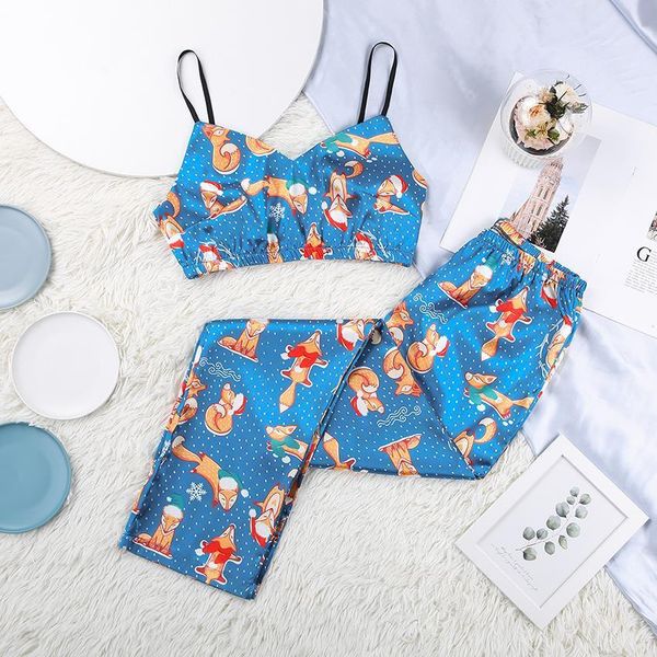 cartoon print womens sleepwears satin sleepwear christmas clothes letter women langerie pajamas set pattern v neck two piece top, Black;red
cartoon print womens sleepwears satin sleepwear christmas clothes letter women langerie pajamas set pattern v neck two piece top, Black;red